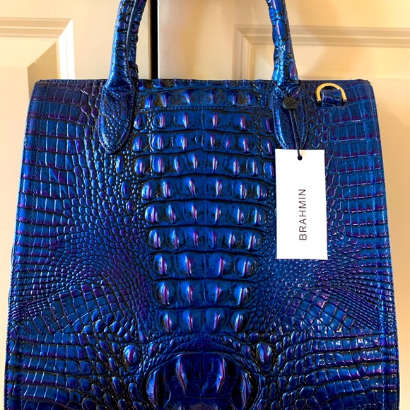 NWT Brahmin Neptune Caroline Satchel - Picture 2 of 3